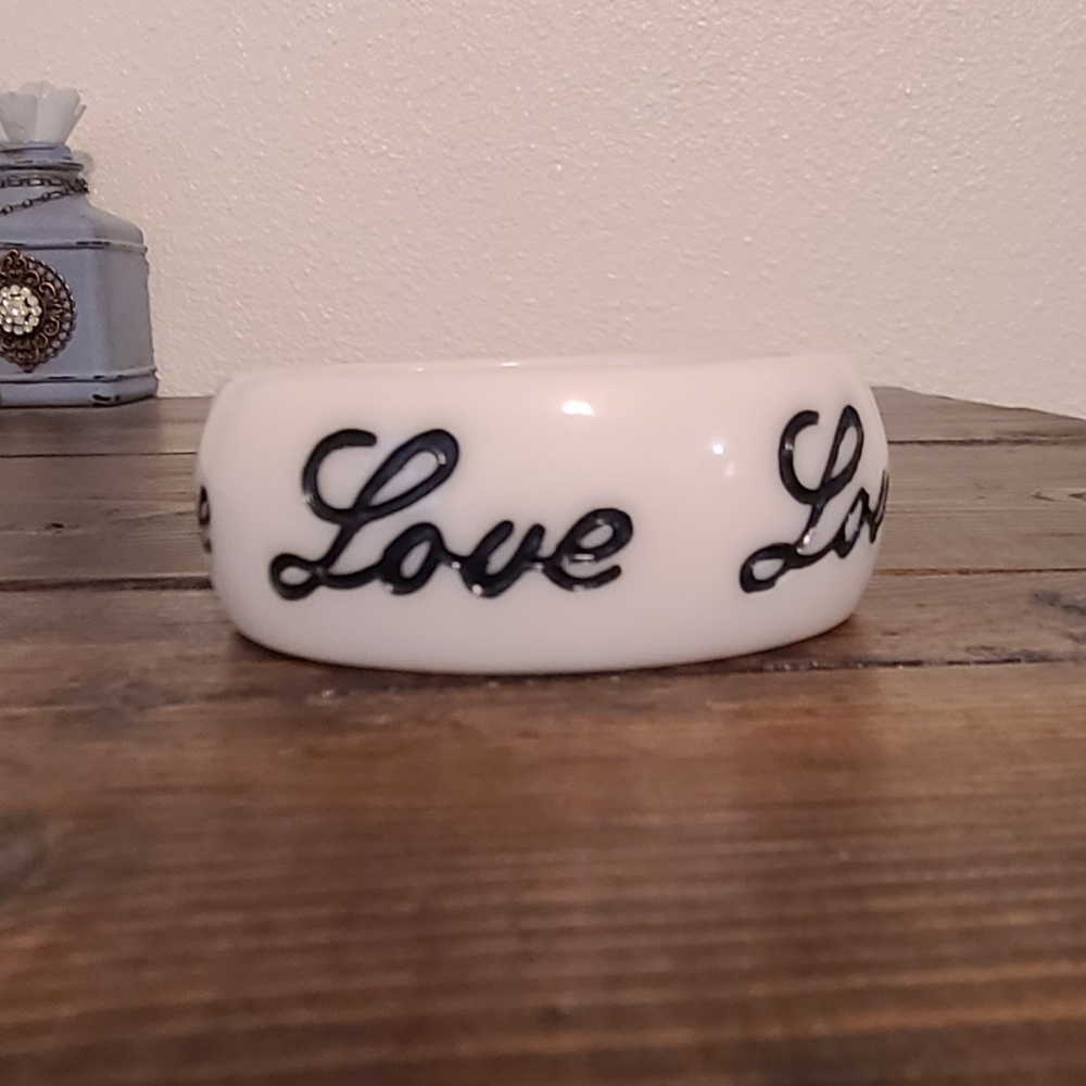 "Love" bangle bracelet